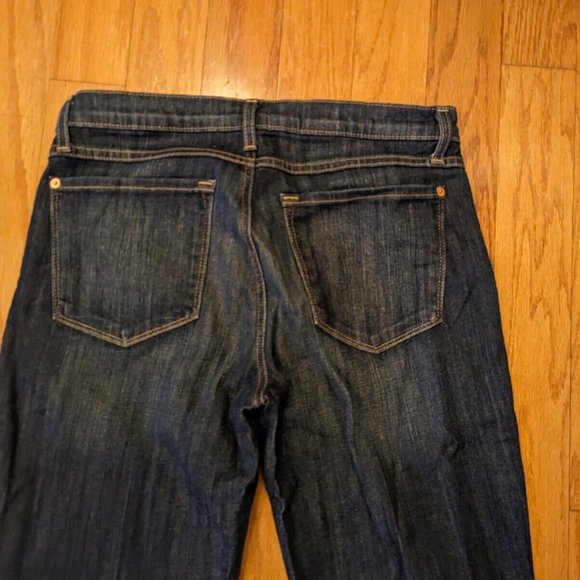 Second Yoga Size 31 Stretch Regular Bootcut Flare Jeans Medium Wash - Picture 6 of 9